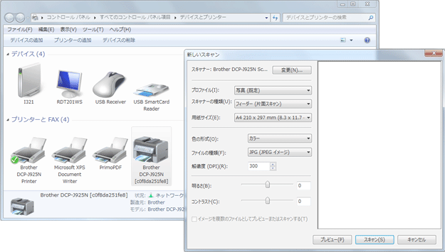 WSD Scanner Driver Screen